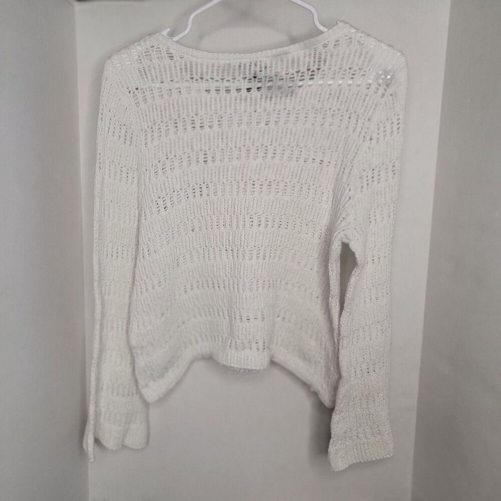 Wrangler Wrangler Retro Knit Sweater Long Sleeve White - Size Medium Size M / US 6-8 / IT 42-44 - 2 Thumbnail