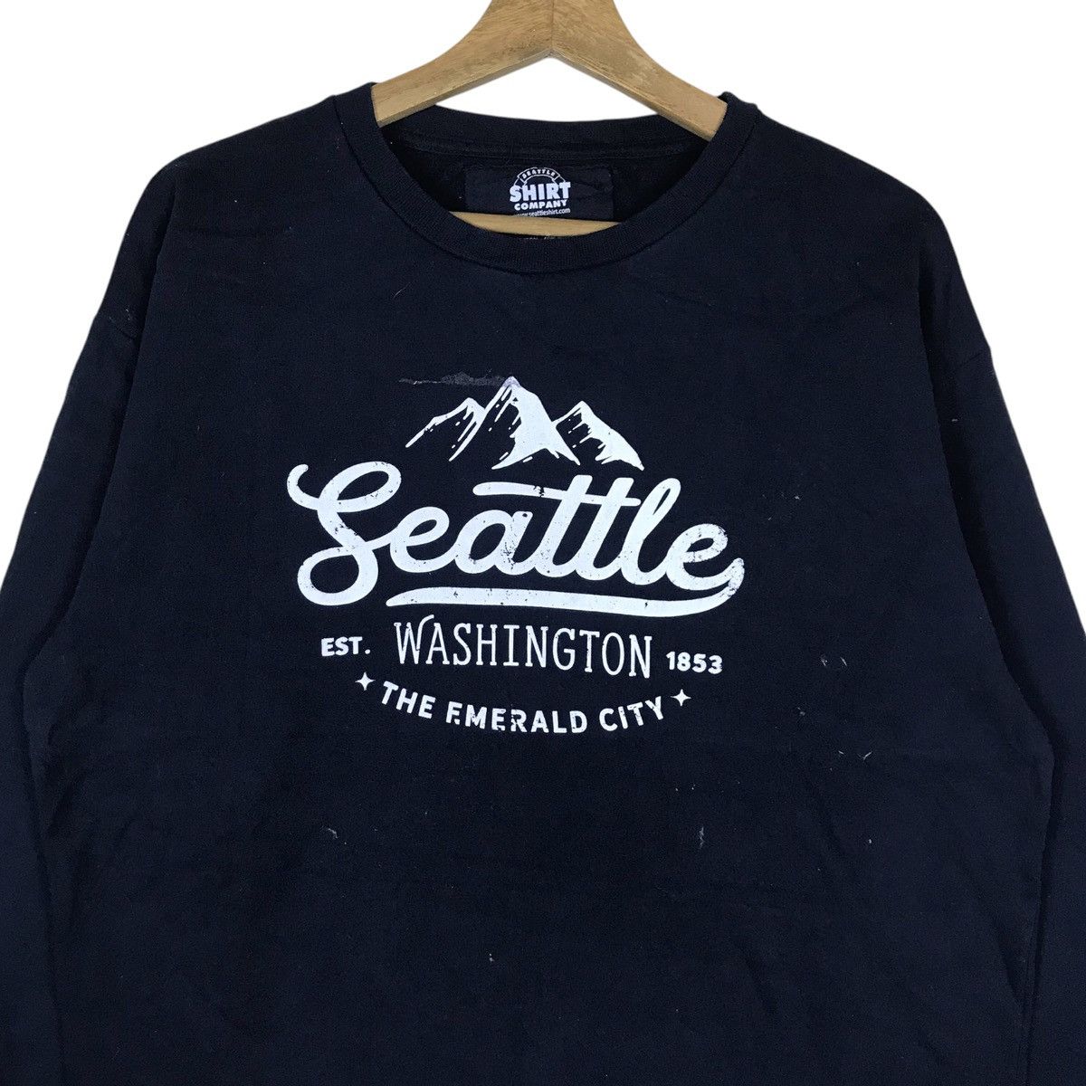 Vintage Vintage Seattle Shirt Company Pullover Jumper Sweatshirt Size US M / EU 48-50 / 2 - 2 Thumbnail