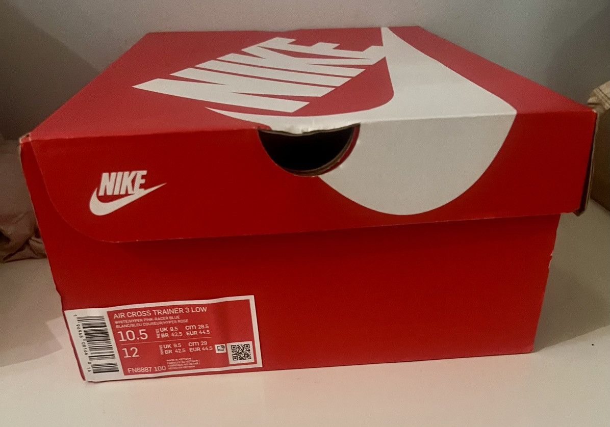 Nike Authentic Nike Air Cross Trainer 3 low hyper pink racer blue Size US 10.5 / EU 43-44 - 7 Thumbnail