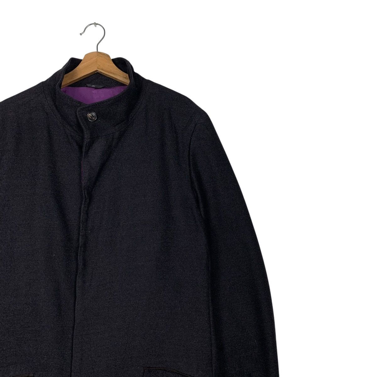 Lanvin Lanvin Black Wool Coat Size US L / EU 52-54 / 3 - 6 Thumbnail