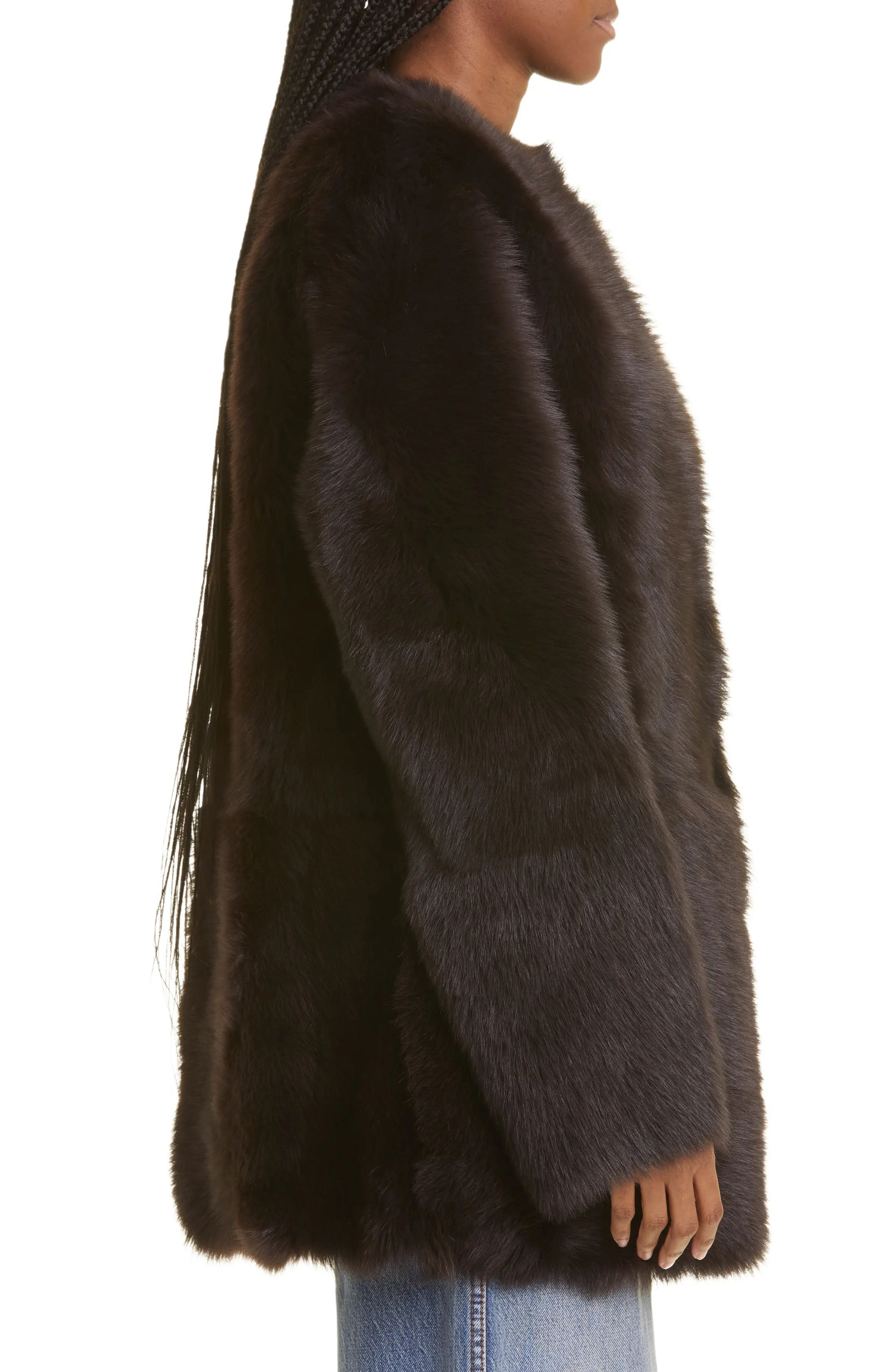Zimmermann oc11z0425 Luminosity Shearling Jacket in Chocolate Brown Size XL / US 12-14 / IT 48-50 - 5 Thumbnail