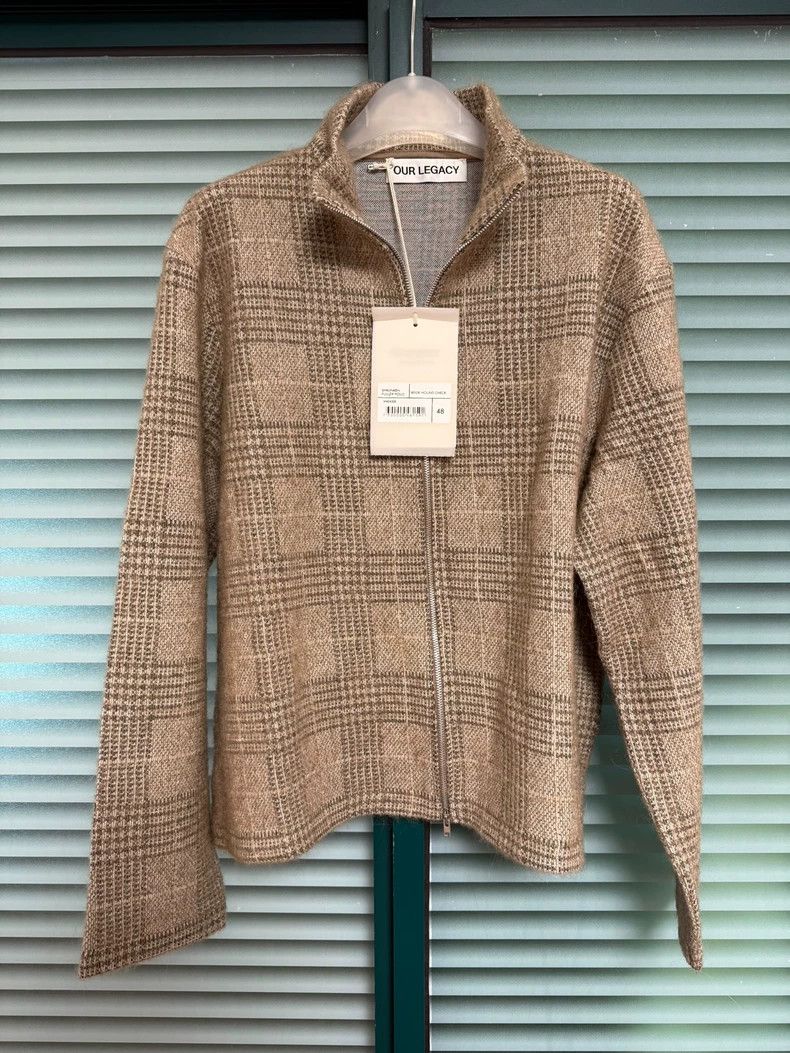 Our Legacy Our Legacy24fw new apricot plaid zipper jacket Size US L / EU 52-54 / 3 - 1 Thumbnail