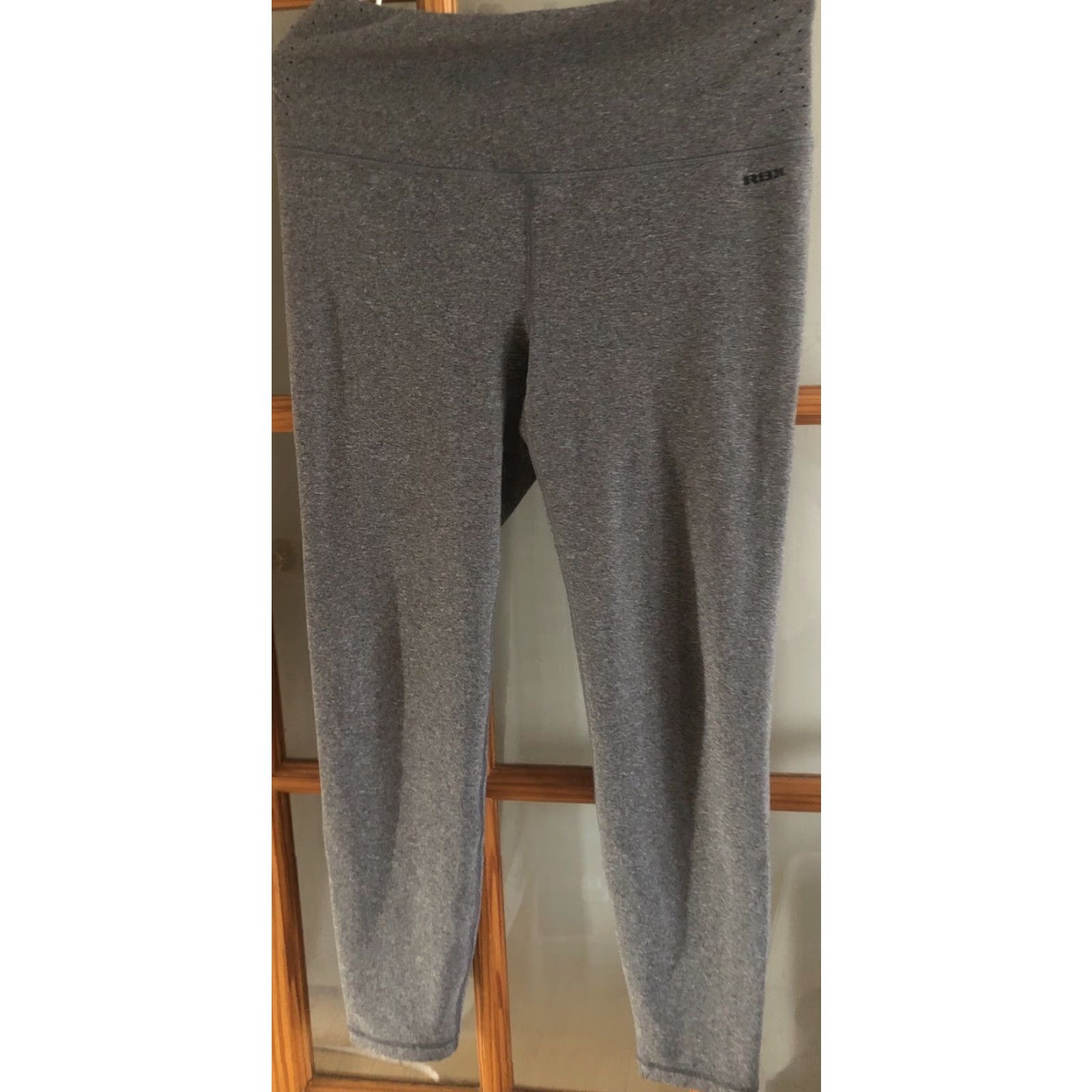 Vintage RBX Leggings Womens L Gray Athletic Yoga Running Pants Size 36" / US 14 / IT 50 - 2 Thumbnail