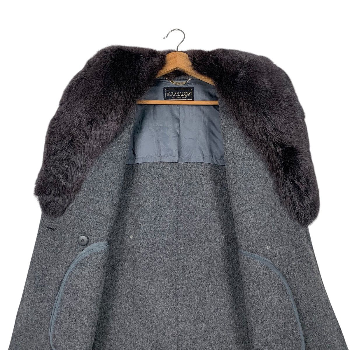 Japanese Brand Japanese Brand Agua Marina Fur Wool Coat Size M / US 6-8 / IT 42-44 - 13 Thumbnail