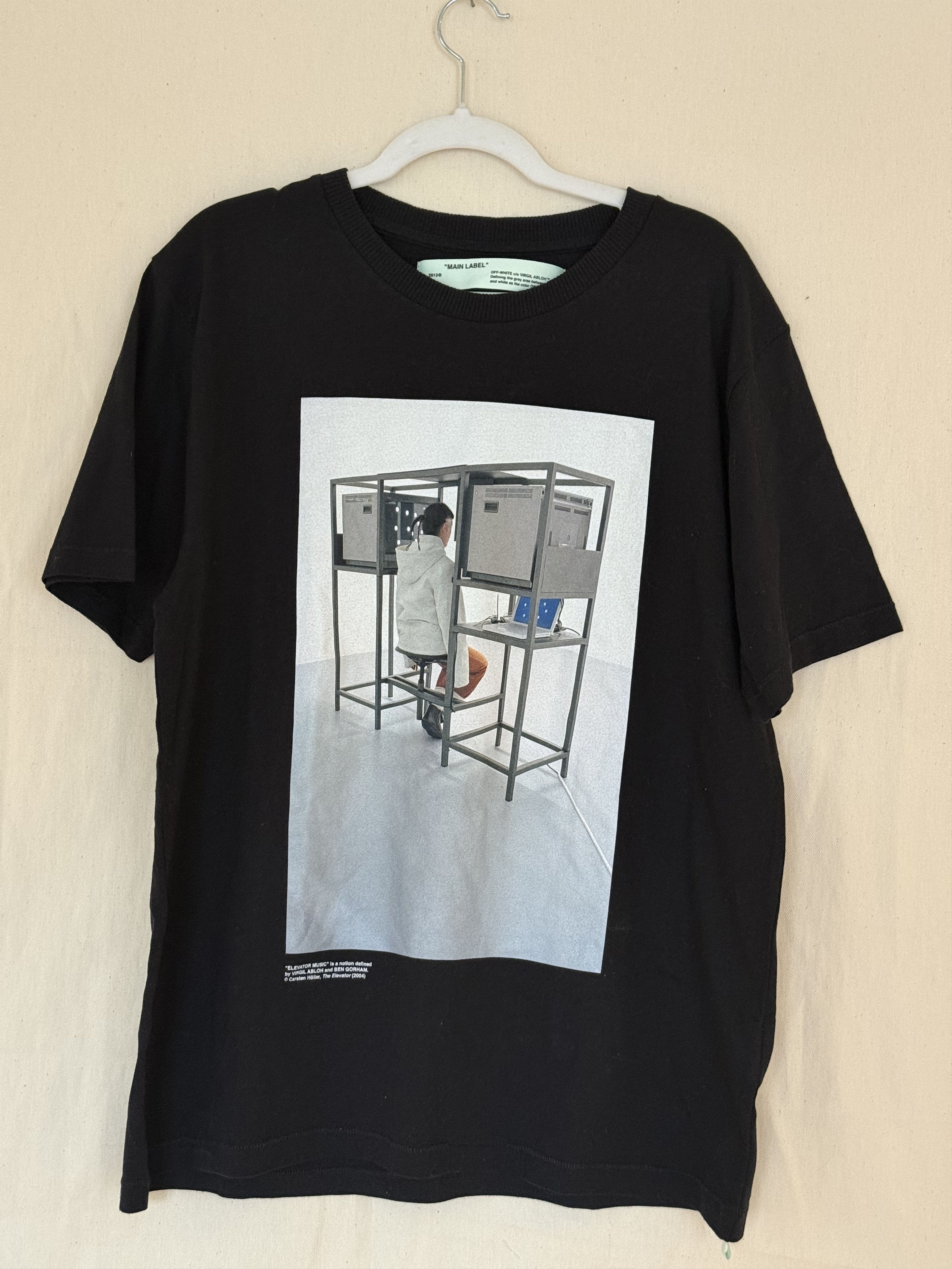 Off-White Off-White x Byredo 'Elevator Music' T-Shirt Size US L / EU 52-54 / 3 - 1 Thumbnail