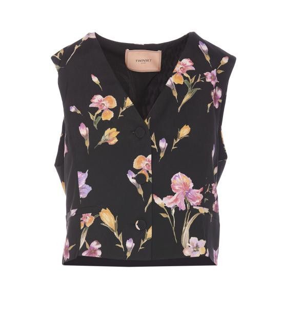 TWINSET Women Vests 251TP2777 12328 Black