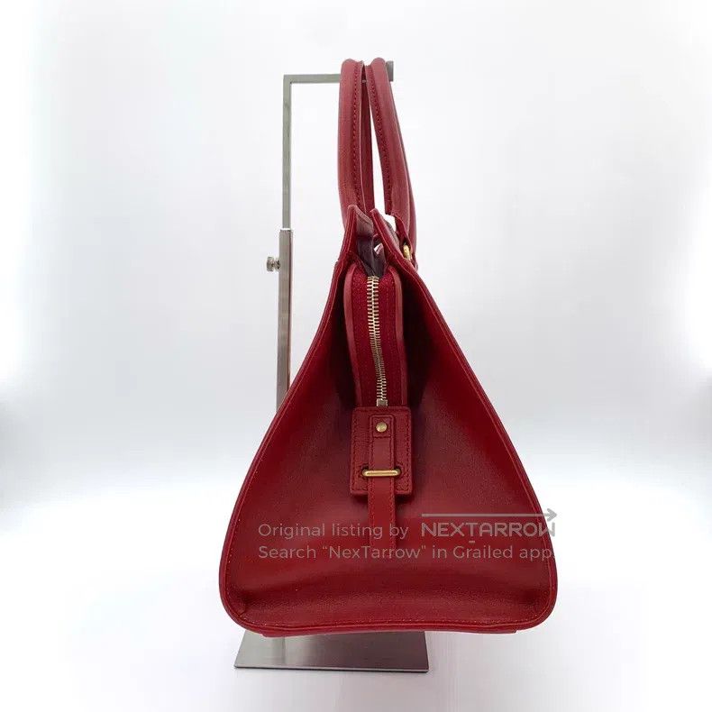 Saint Laurent Paris Saint Laurent Paris Red Leather Buckle Shoulder Bag Size ONE SIZE - 3 Thumbnail