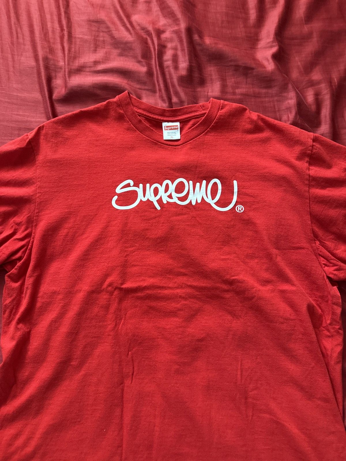 Supreme Supreme Handstyle Tee Size US XL / EU 56 / 4 - 1 Thumbnail