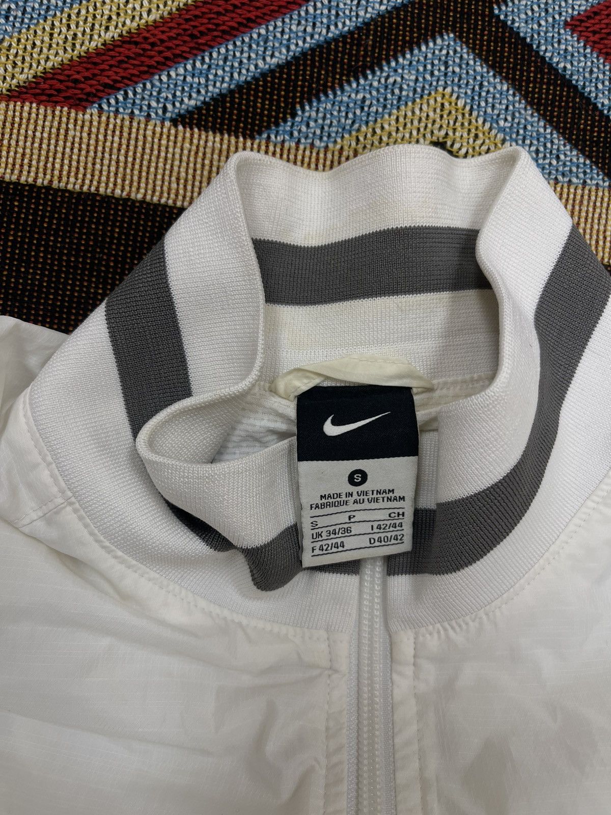 Nike × Vintage NIKE TENNIS TRACKSUIT JACKET WHITE Size US S / EU 44-46 / 1 - 3 Thumbnail
