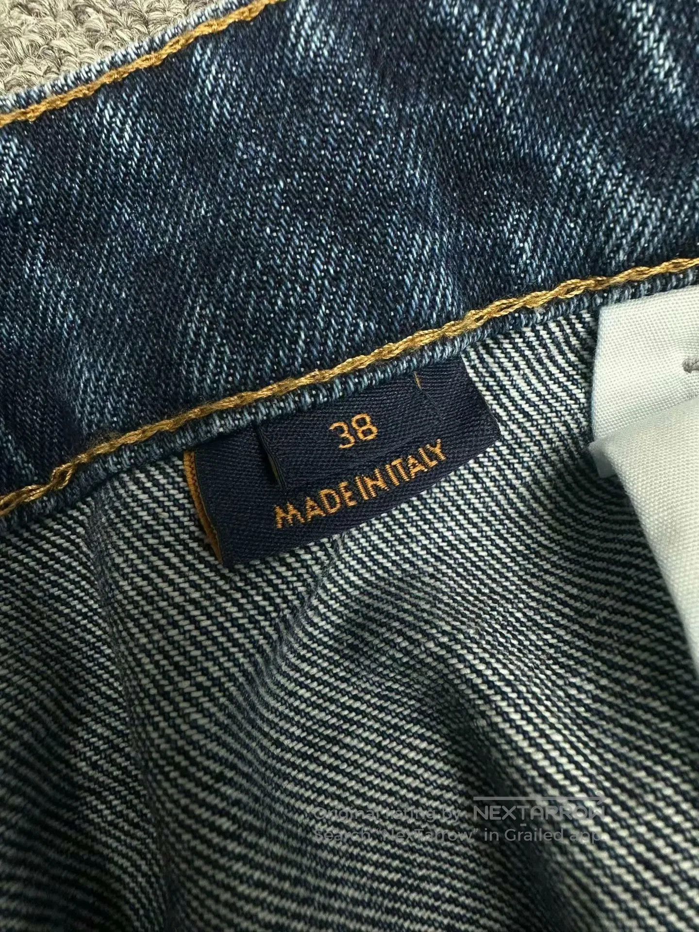 Louis Vuitton lv 26ss logo print denim pants size 38. Size US 38 / EU 54 - 3 Thumbnail