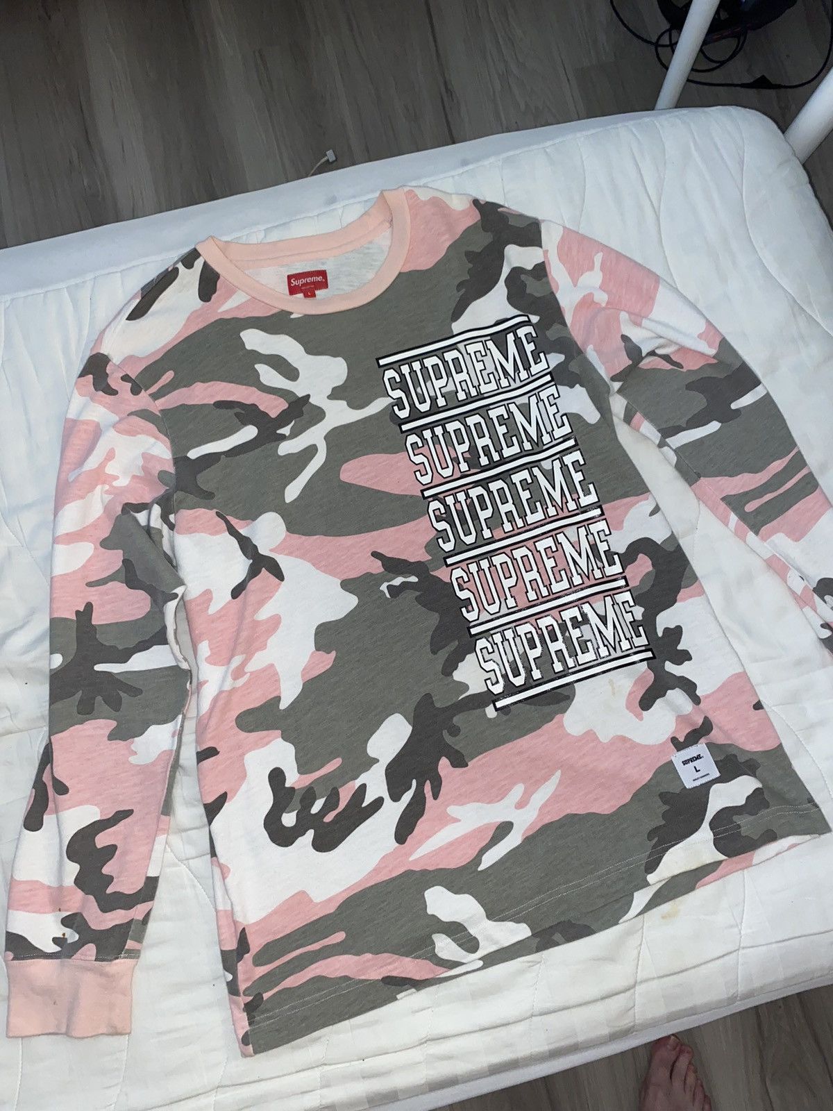 Supreme Supreme Stacked Longsleeve Tee Size US L / EU 52-54 / 3 - 2 Thumbnail