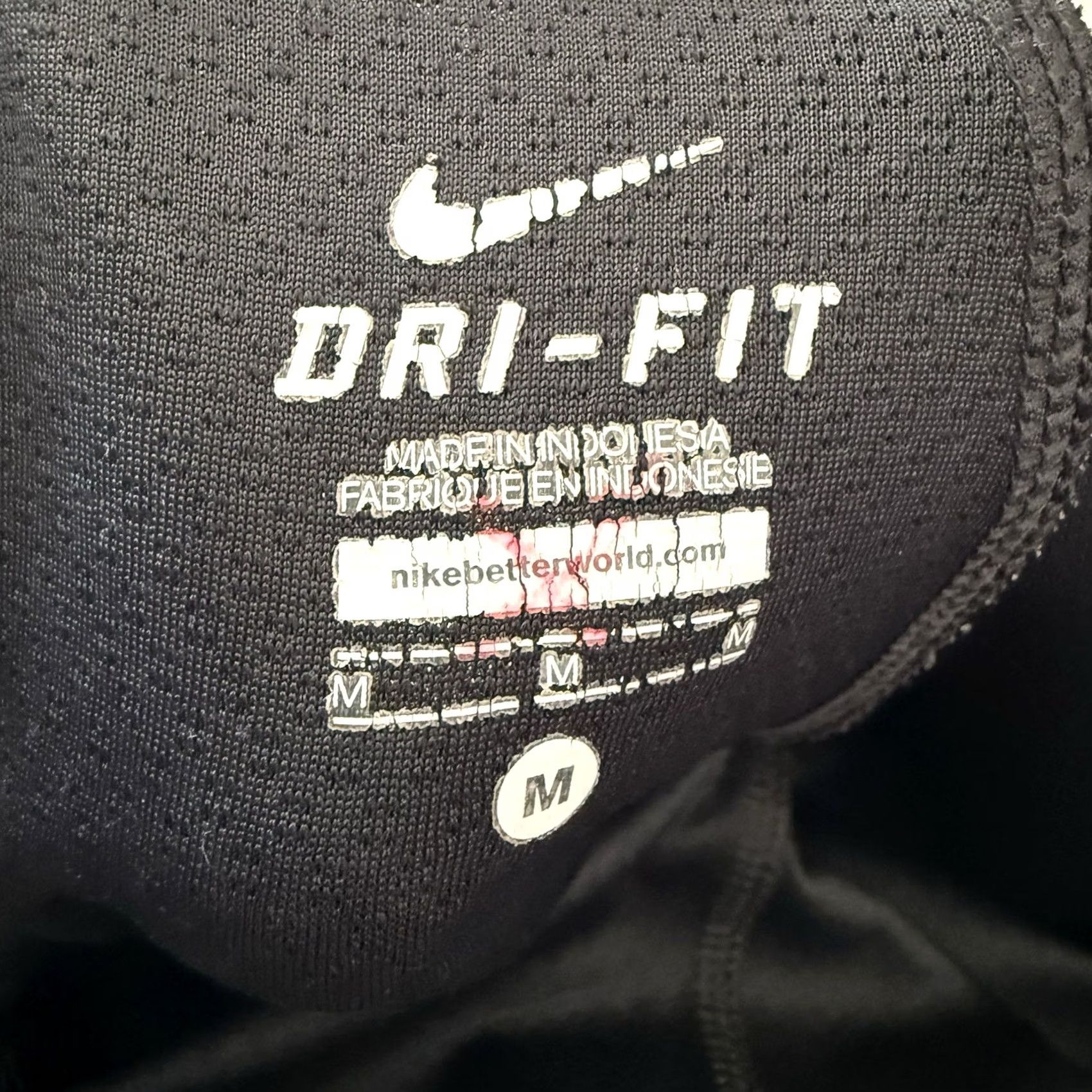 Nike Nike Pants Women Medium Black Dri Fit Training Wide Leg Zipper Mystic II Size 32" / US 10 / IT 46 - 2 Thumbnail