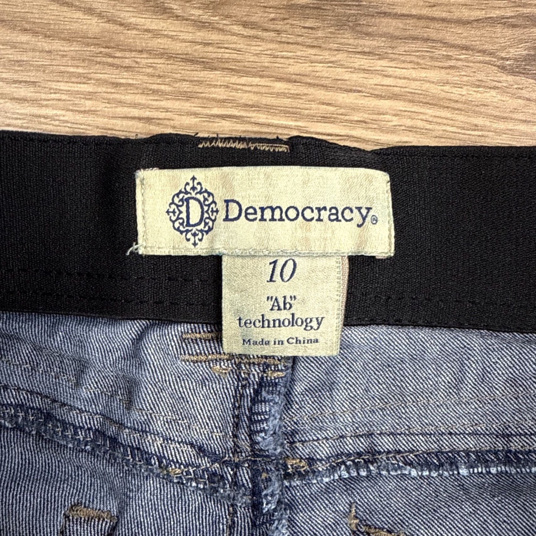 Vintage Democracy Jeans Denim Dark Wash Skinny Womens Size 10 Stretch 27in Inseam Bodies Mid Rise Blue Size 32" / US 10 / IT 46 - 2 Thumbnail