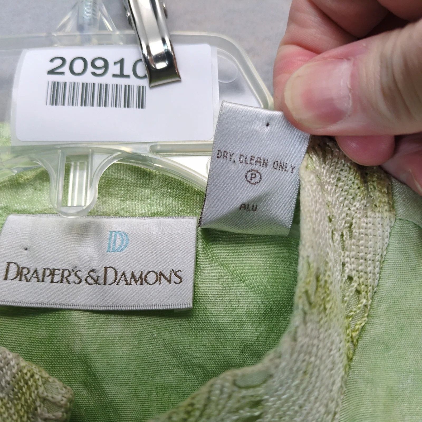 Vintage Draper's & Damon's Green Pink Floral Button Front Shirt M Size M / US 6-8 / IT 42-44 - 4 Thumbnail