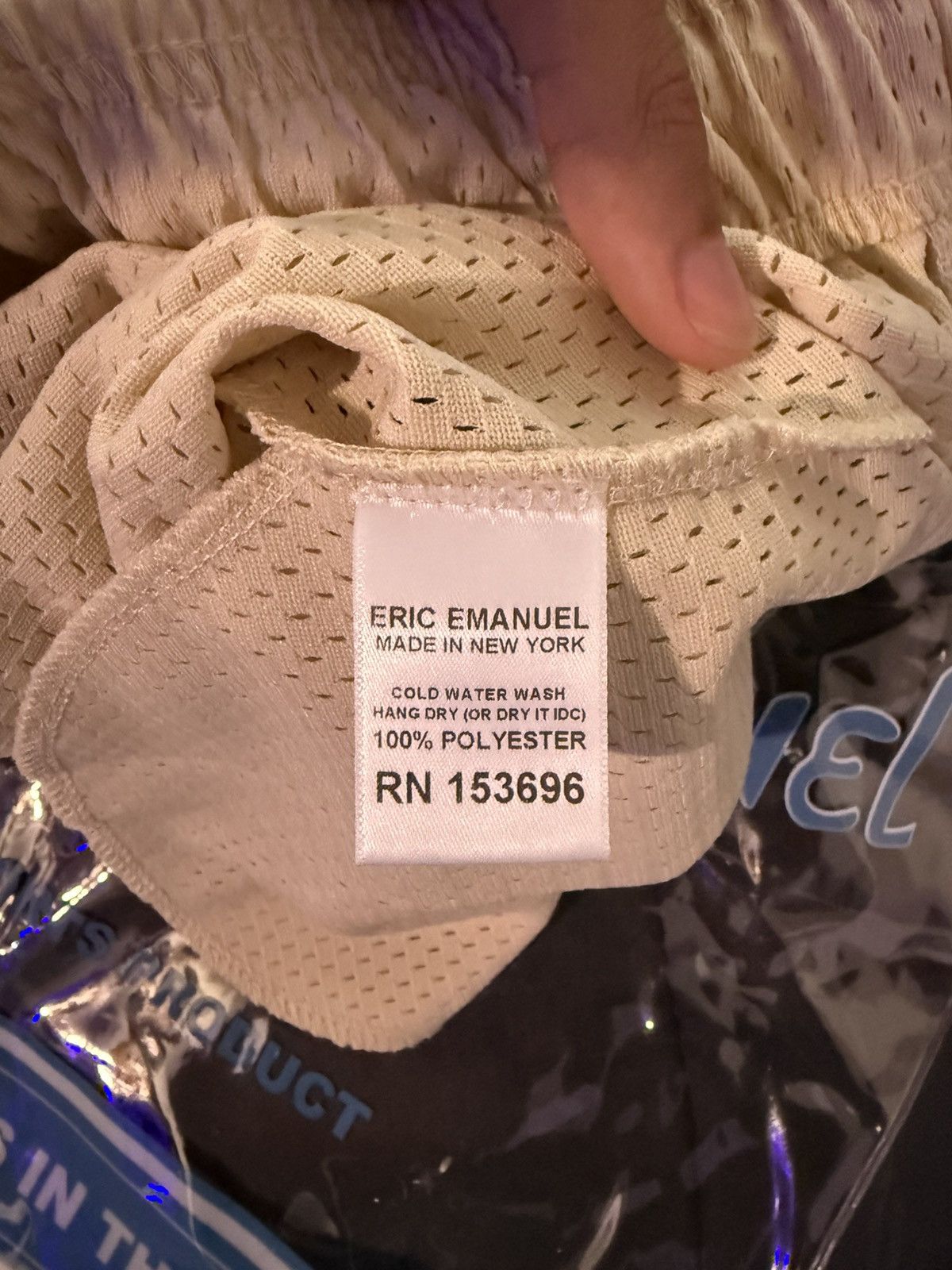 Eric Emanuel EE Basic Short - BOLTS (Beige/Black/Teal & White) Size US 28 / EU 44 - 5 Thumbnail