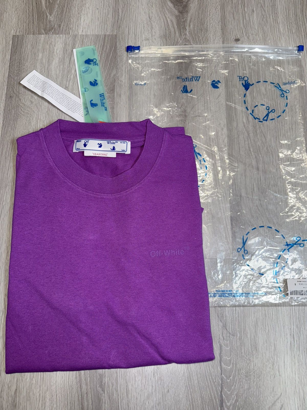 Off-White Off White Diag Arrow Tab Orchid Tee Size US M / EU 48-50 / 2 - 1 Thumbnail