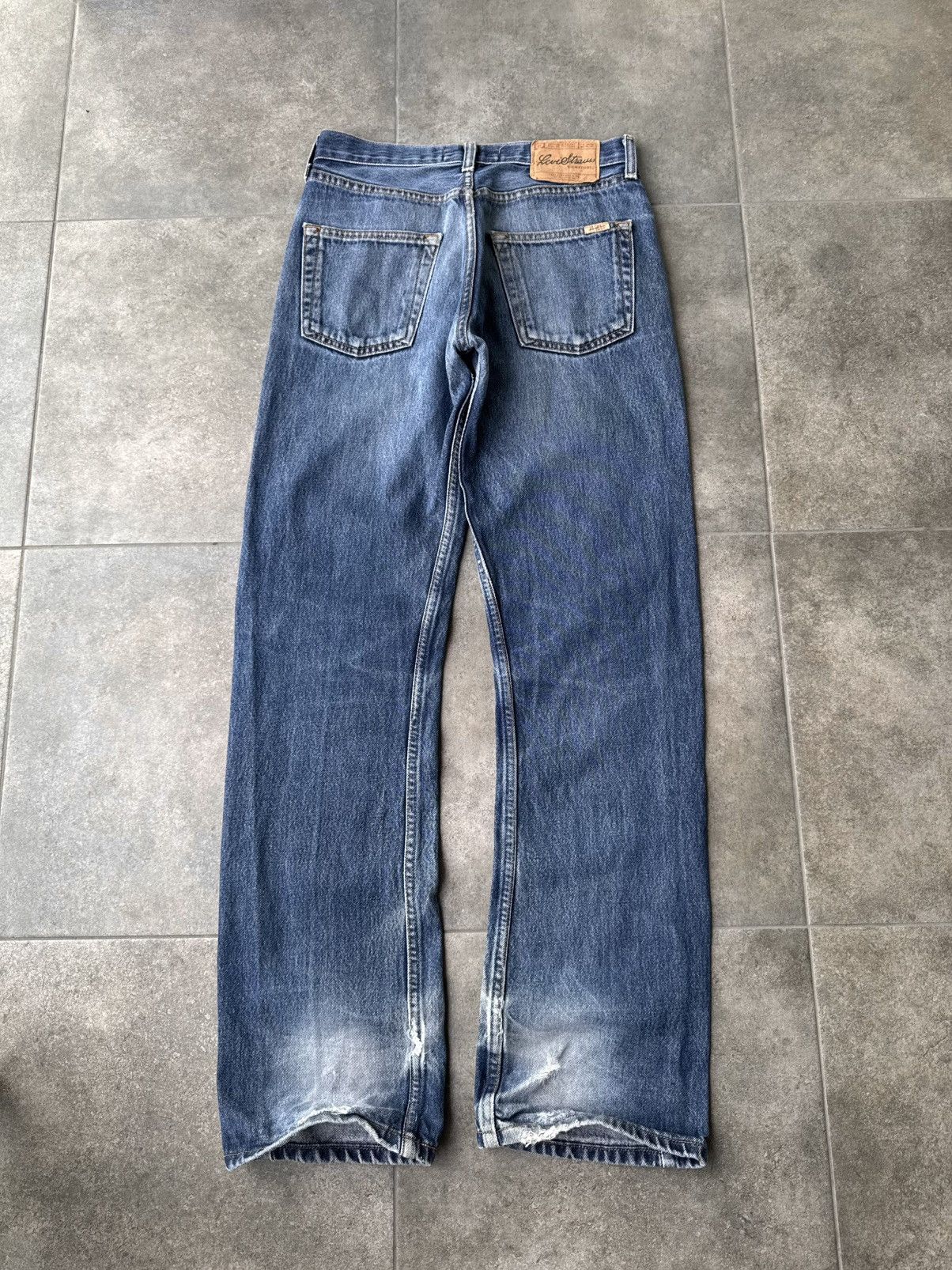 Levi's Vintage Levi's Signature Flared Jeans Washed Y2K Avantgarde Size US 30 / EU 46 - 8 Thumbnail