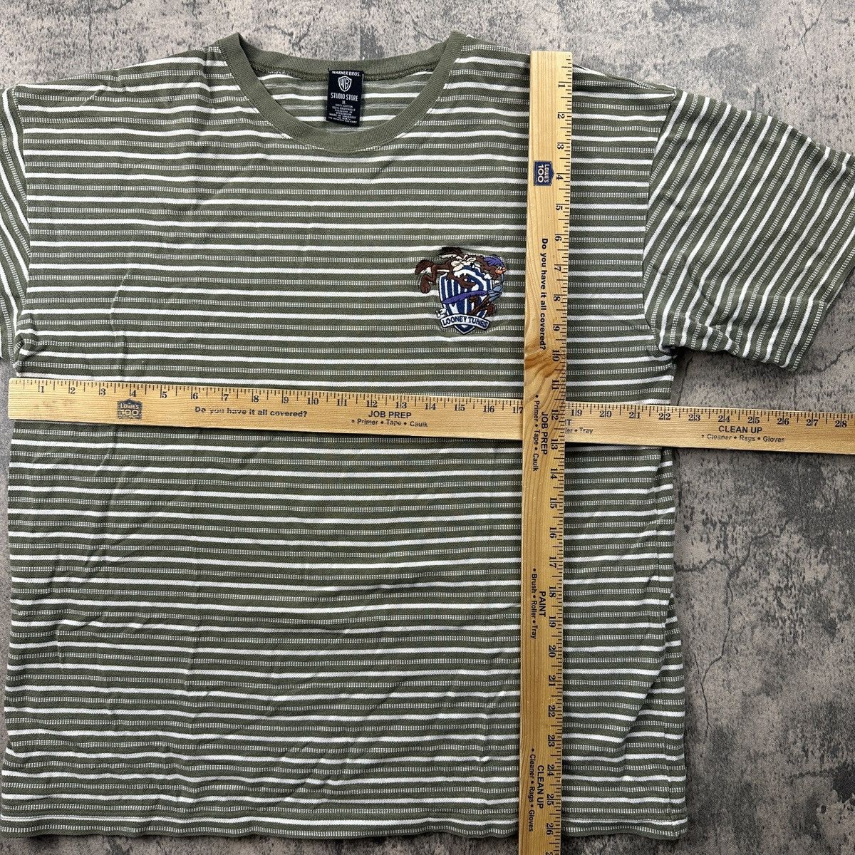 Disney × Vintage × Warner Bros Vintage 90s Looney Tunes Striped T Shirt Size US XL / EU 56 / 4 - 8 Thumbnail