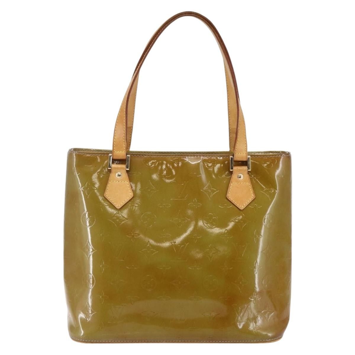 Louis Vuitton LOUIS VUITTON Monogram Vernis Houston Hand Bag Baby Blue Size ONE SIZE - 2 Thumbnail