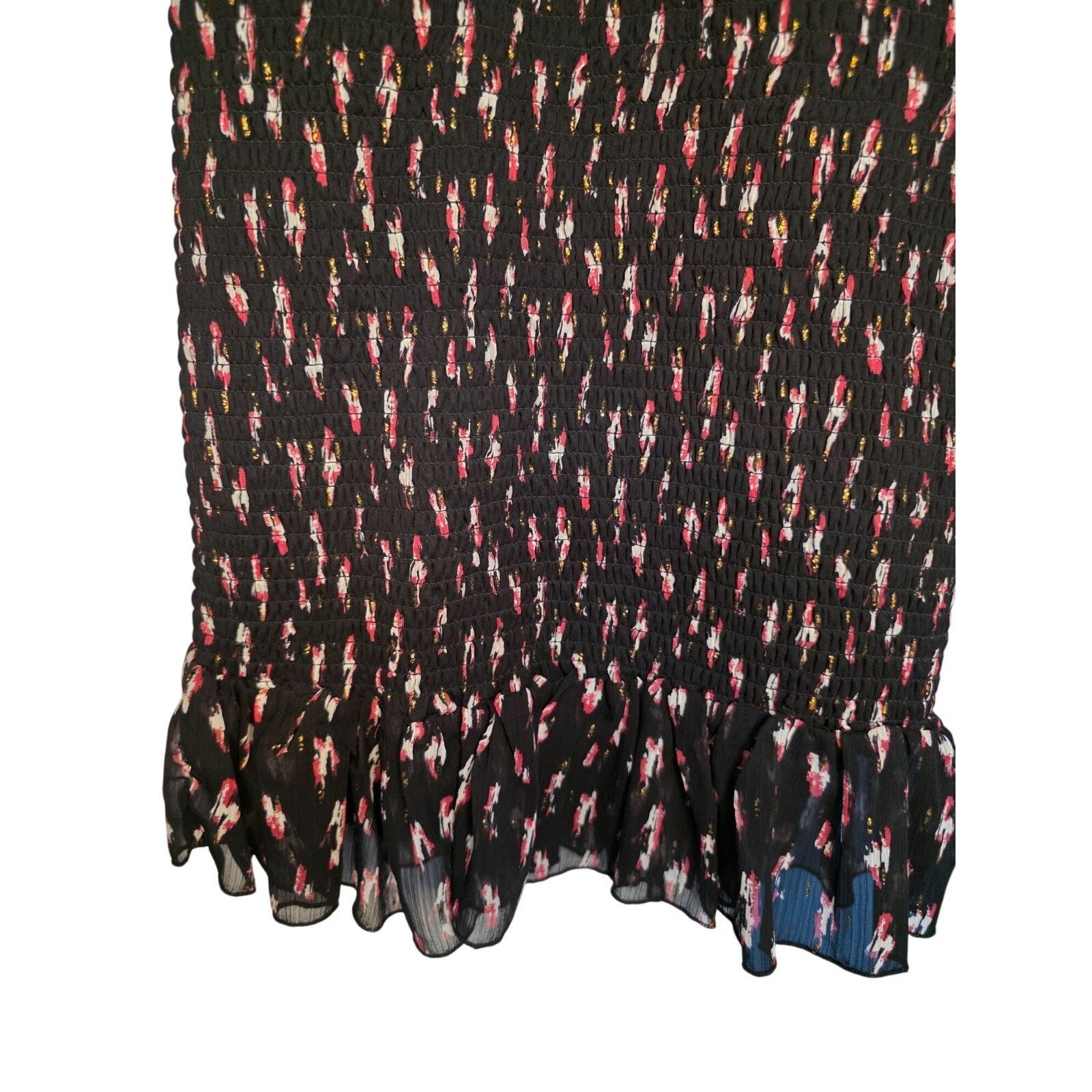 & Other Stories Allison & Kelly Womens Small Floral Long Sleeve Mini Dress Size S / US 4 / IT 40 - 6 Thumbnail