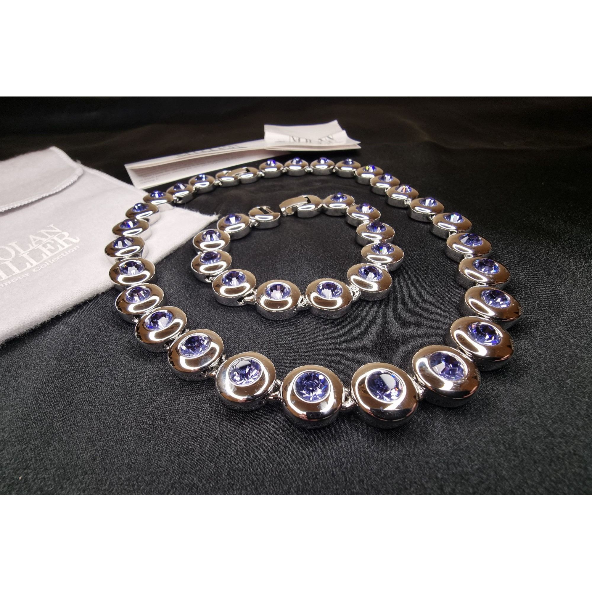 Vintage Vintage Nolan Miller 1999 Glamour Collection Silver-Tone Nec Size ONE SIZE - 2 Thumbnail