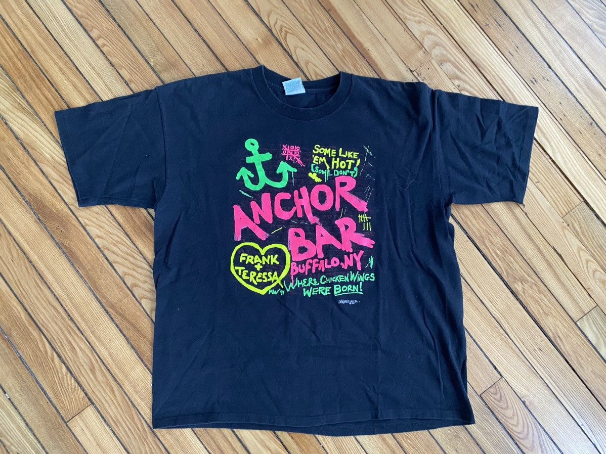 Vintage 1991 anchor bar Buffalo shirt Xl Size US XL / EU 56 / 4 - 1 Thumbnail