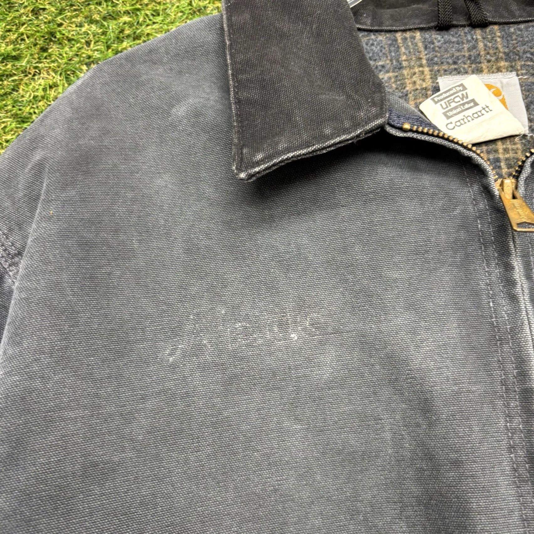 Carhartt VINTAGE Carhartt Detroit Jacket Mens XL Reg J97 PTL Zip Faded Workwear Gray/♦ 90s USA J97 PTL Bomber Jacket Mens XL Regular Size US XL / EU 56 / 4 - 6 Thumbnail