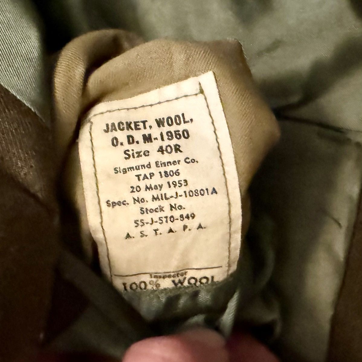Vintage TRUE VINTAGE 1953 US ARMY JACKET! Size US M / EU 48-50 / 2 - 8 Thumbnail