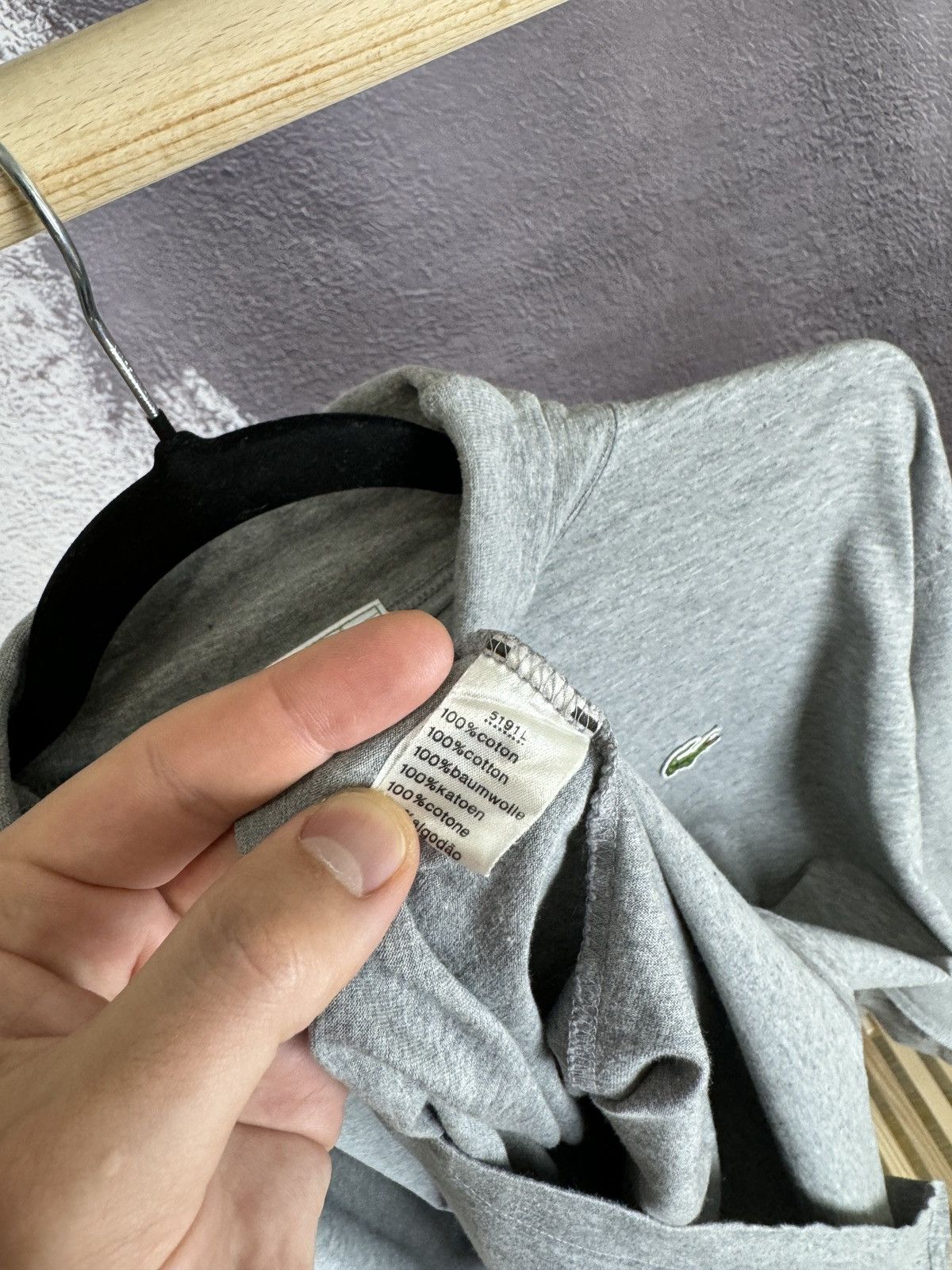 Lacoste × Vintage Chemise Lacoste vintage grey turtleneck long sleeve sweater Size US XL / EU 56 / 4 - 9 Thumbnail