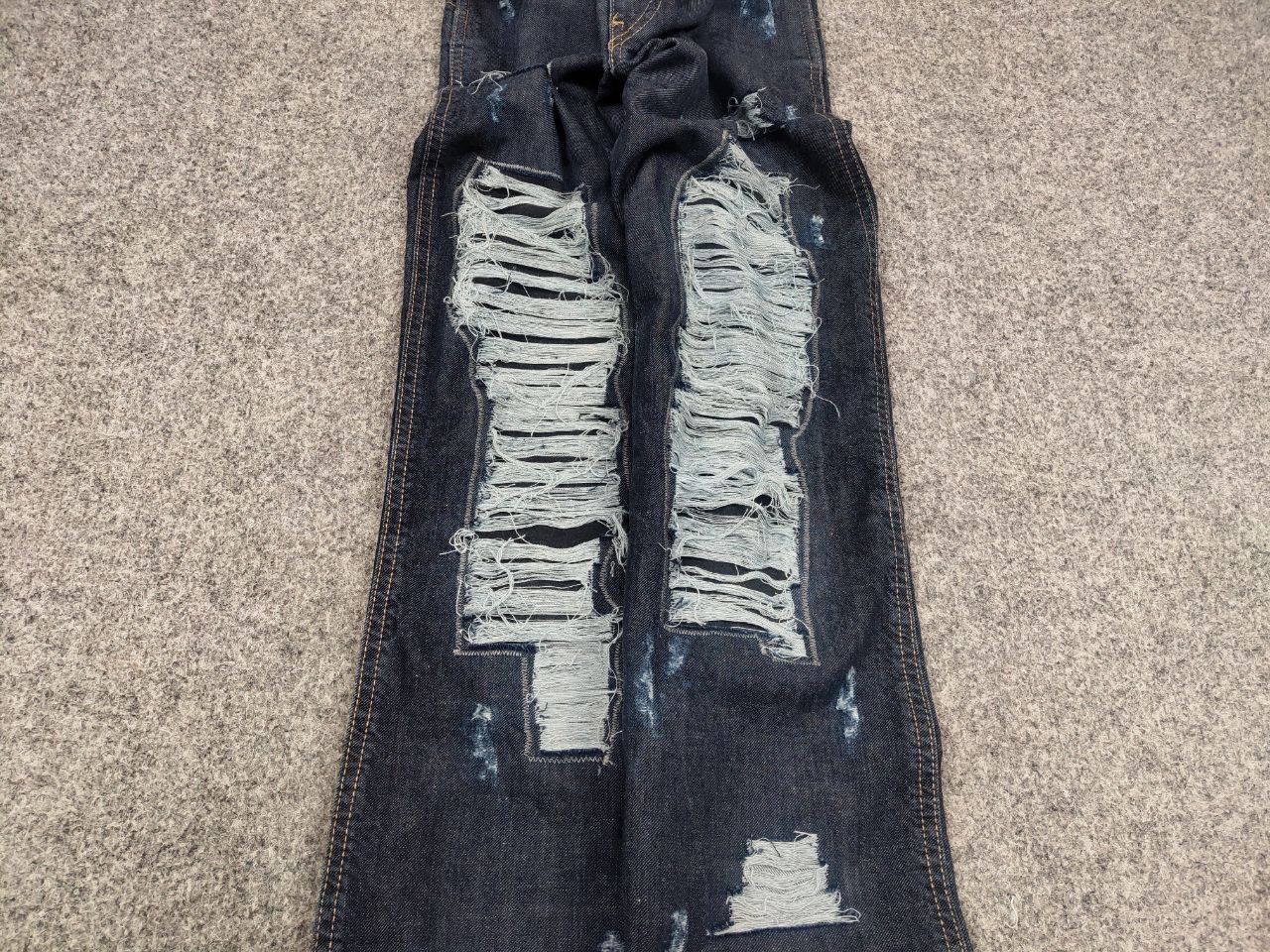 Le Grande Bleu (L.G.B.) Vintage Levis 565 Low Flared Jeans If Six Was Nine Style Size 29" - 5 Thumbnail