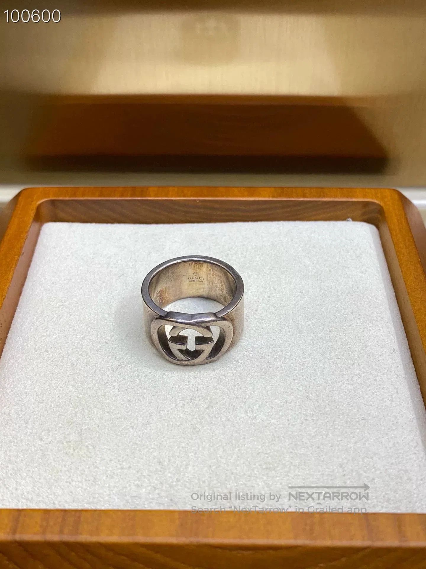 Gucci Gucci Wide Band 925 Silver Ring. Size ONE SIZE - 1 Thumbnail