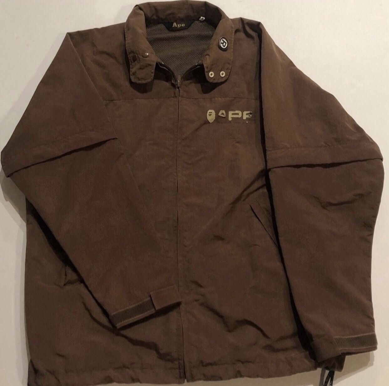 Bape coaches bomber jacket