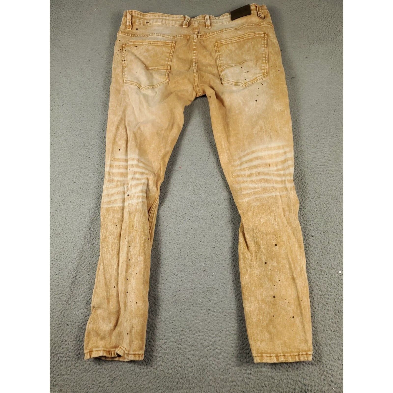 Denime KDNK Jeans Mens 38x30 Brown Slim Fit Denim Pants Size US 38 / EU 54 - 6 Thumbnail