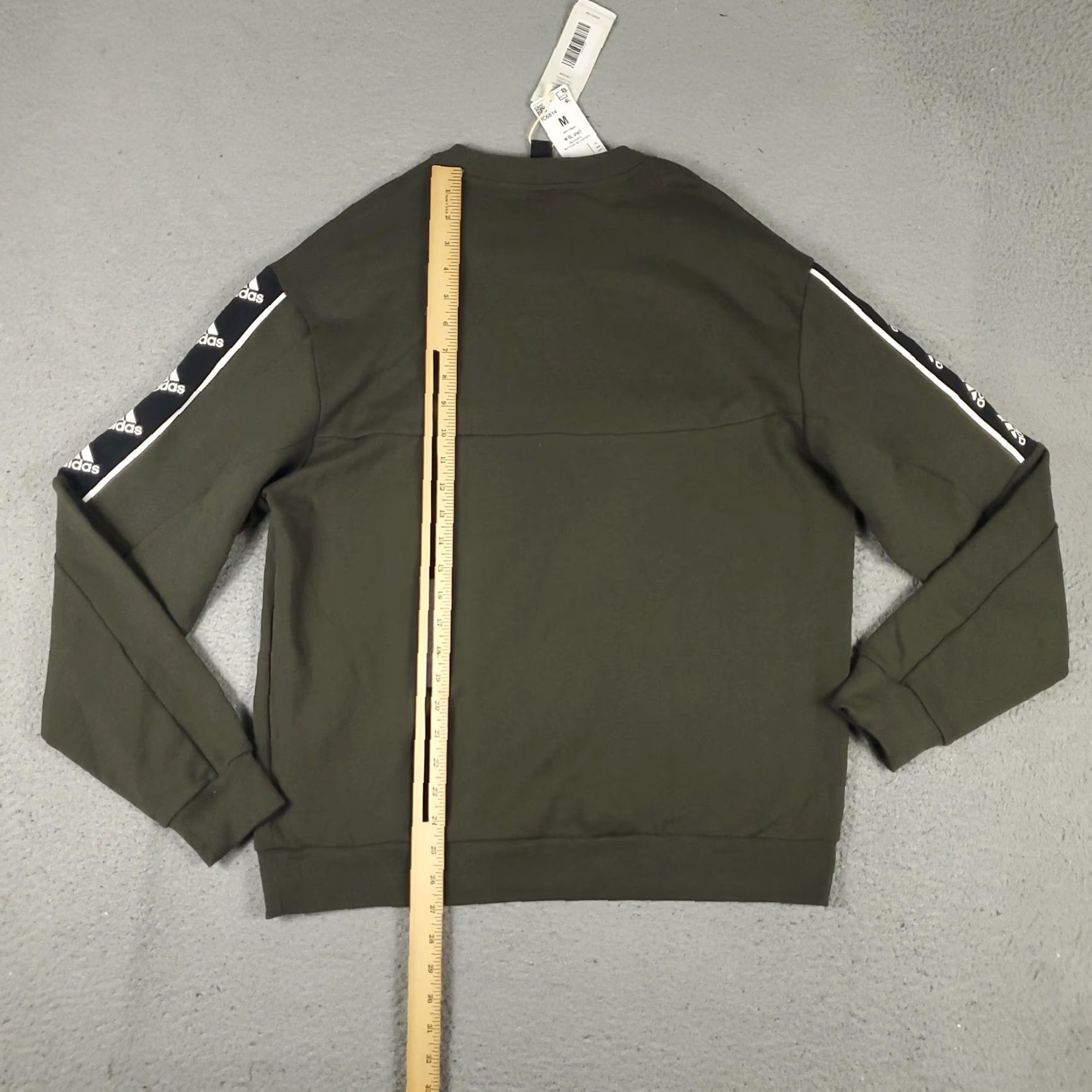 Adidas Adidas Sweatshirt Mens Medium Green Cotton Logo Essentials Pullover Mens Size US M / EU 48-50 / 2 - 3 Thumbnail