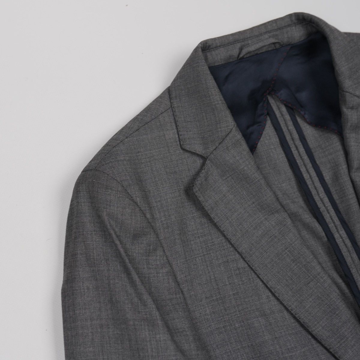 Hackett × Loro Piana Hackett Loro Piana Suit Grey Blazer Jacket Size 38R - 7 Thumbnail