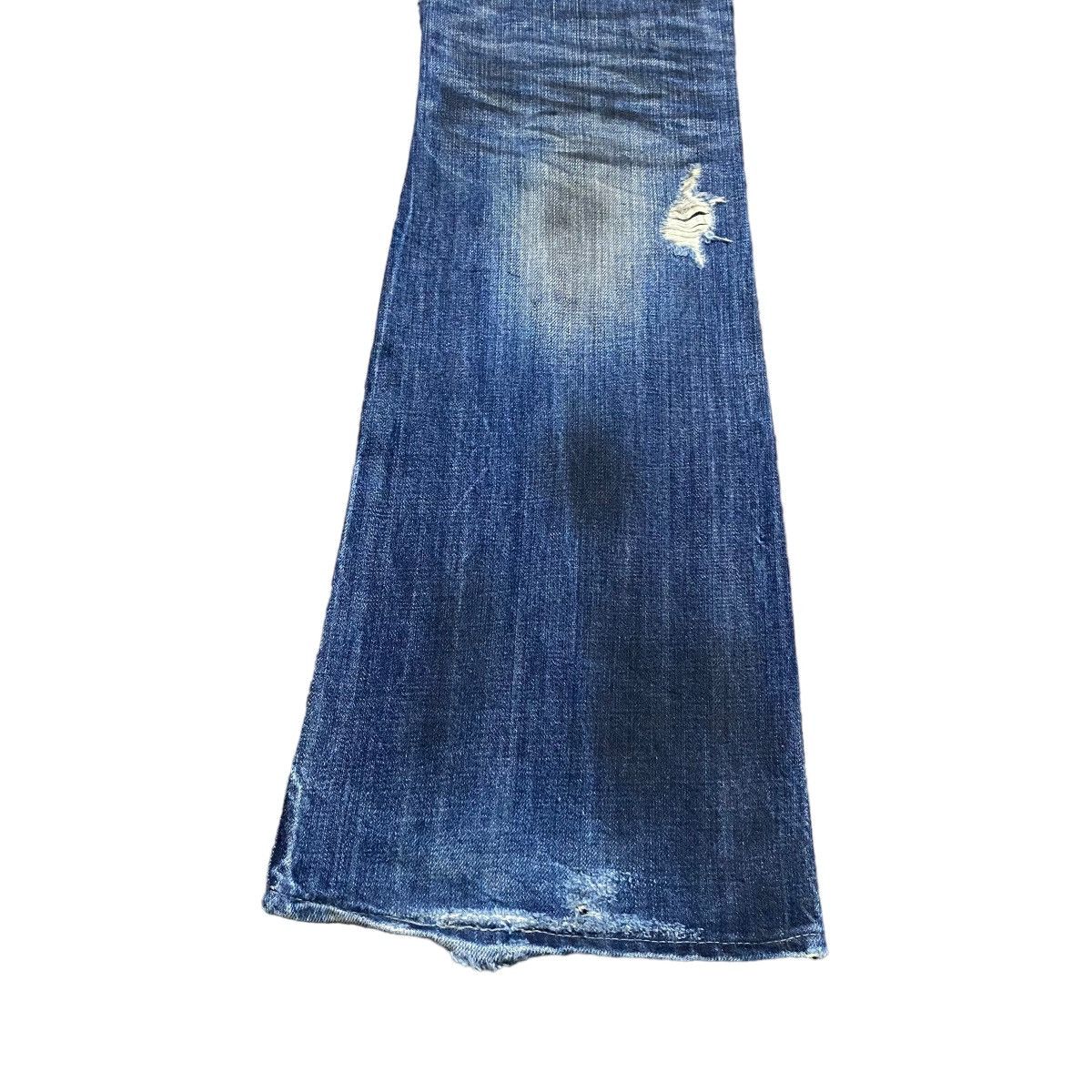 GOSTAR DE FUGA Fuga Denim Mud Oil Stained Flare Jeans Size US 31 - 18 Thumbnail