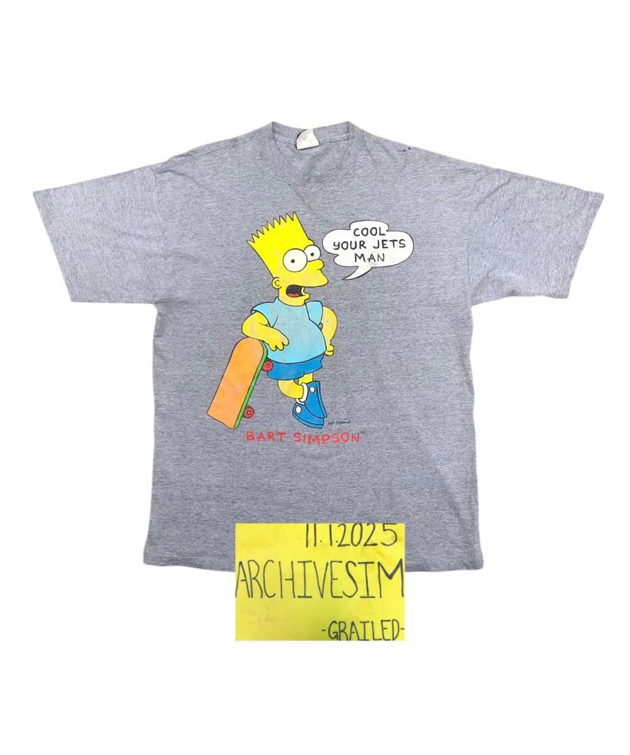 Vintage Vintage Bart Simpson Skateboarding Tshirt Size US XL / EU 56 / 4 - 2 Thumbnail
