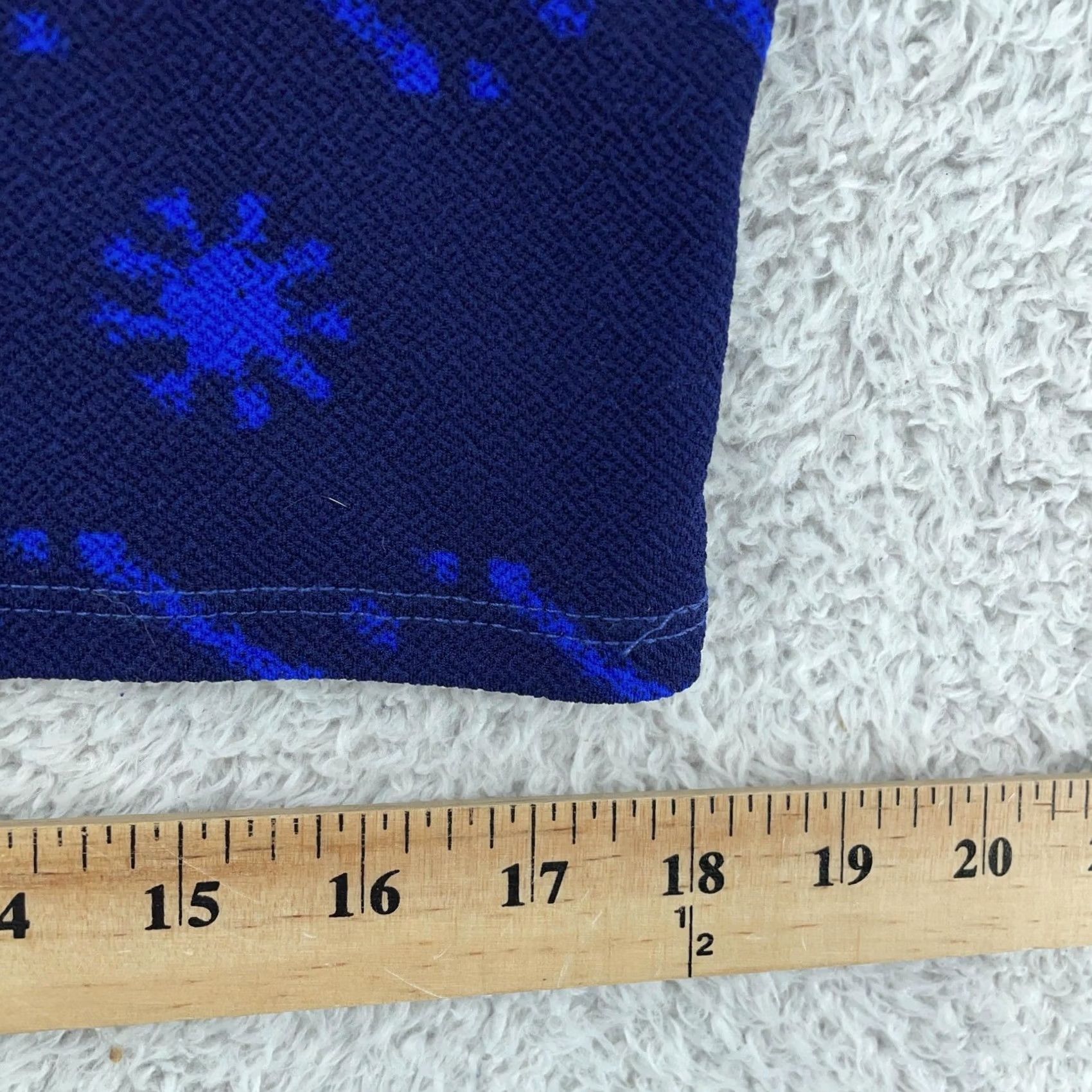 Vintage LuLaRoe Skirt Pencil Womens XL Navy Blue Geometric Pull On Stretch Knee Length Elastic Waist Casual Business Spring 90s? Size 40" / US 18 - 5 Thumbnail