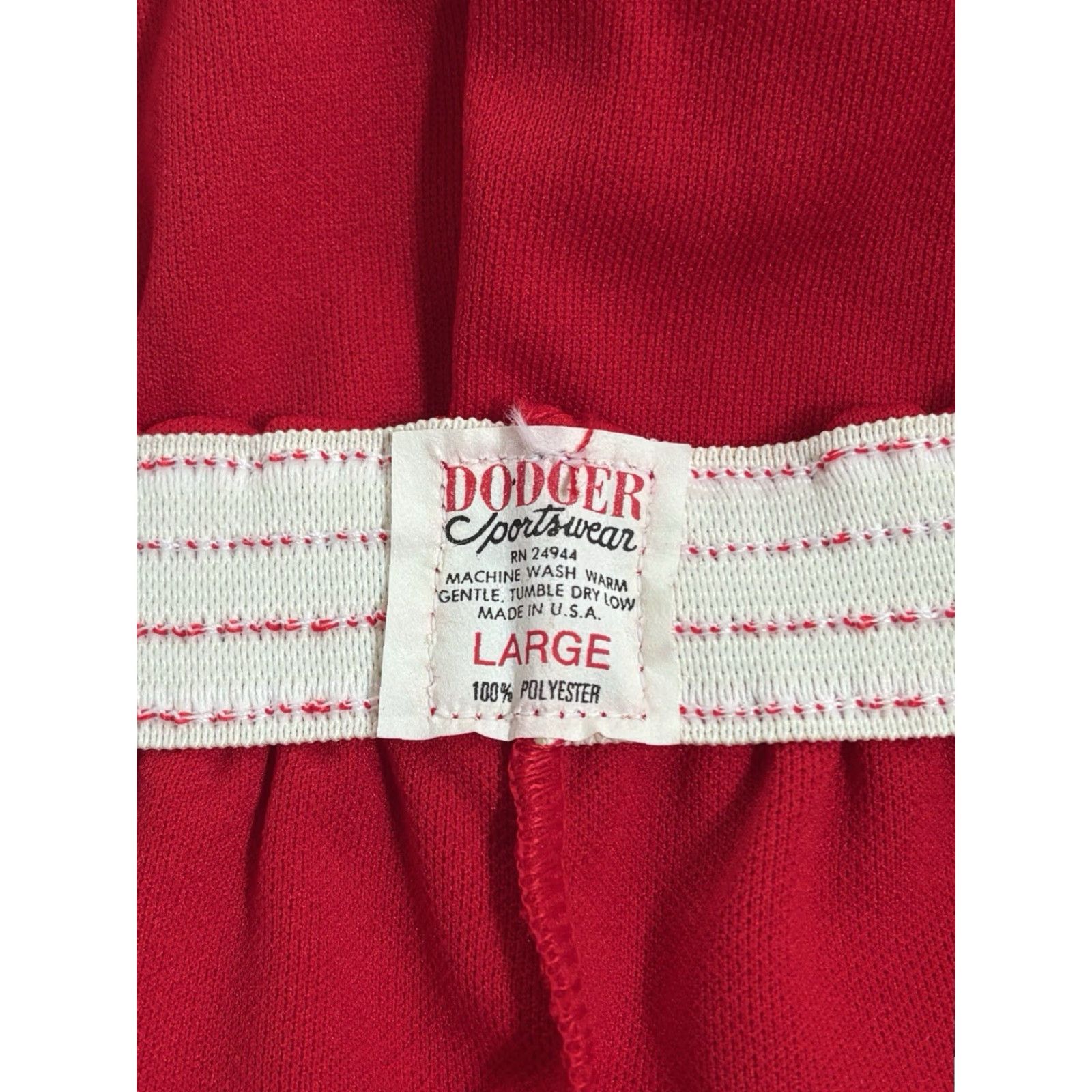 Vintage VINTAGE Dodger Athletic Shorts Mens L Red 80s Deadstock NWOT USA Made Athletic Elastic Waist Size US 33 - 5 Thumbnail