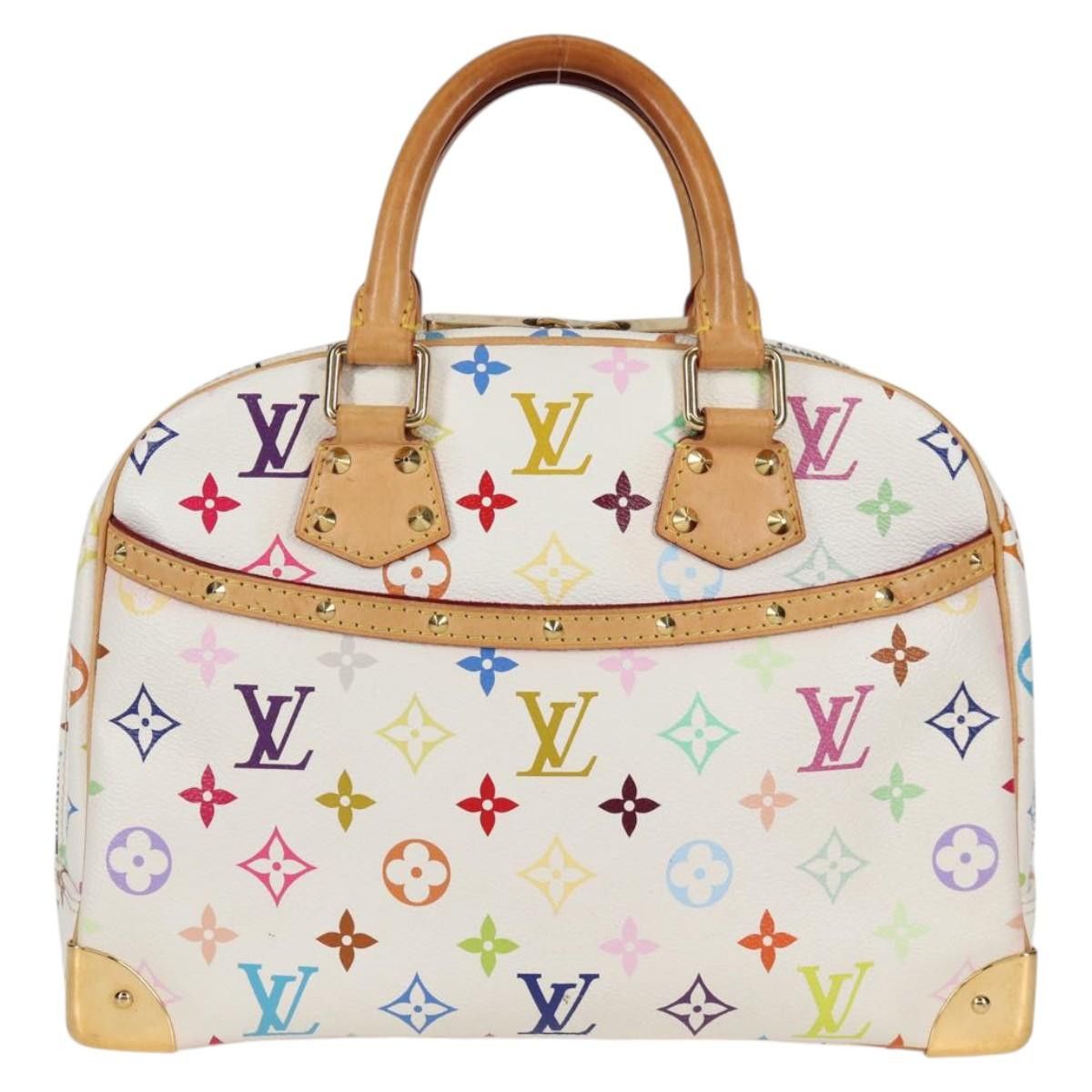 Louis Vuitton LOUIS VUITTON Monogram Multicolor Trouville Hand Bag White Size ONE SIZE - 13 Thumbnail
