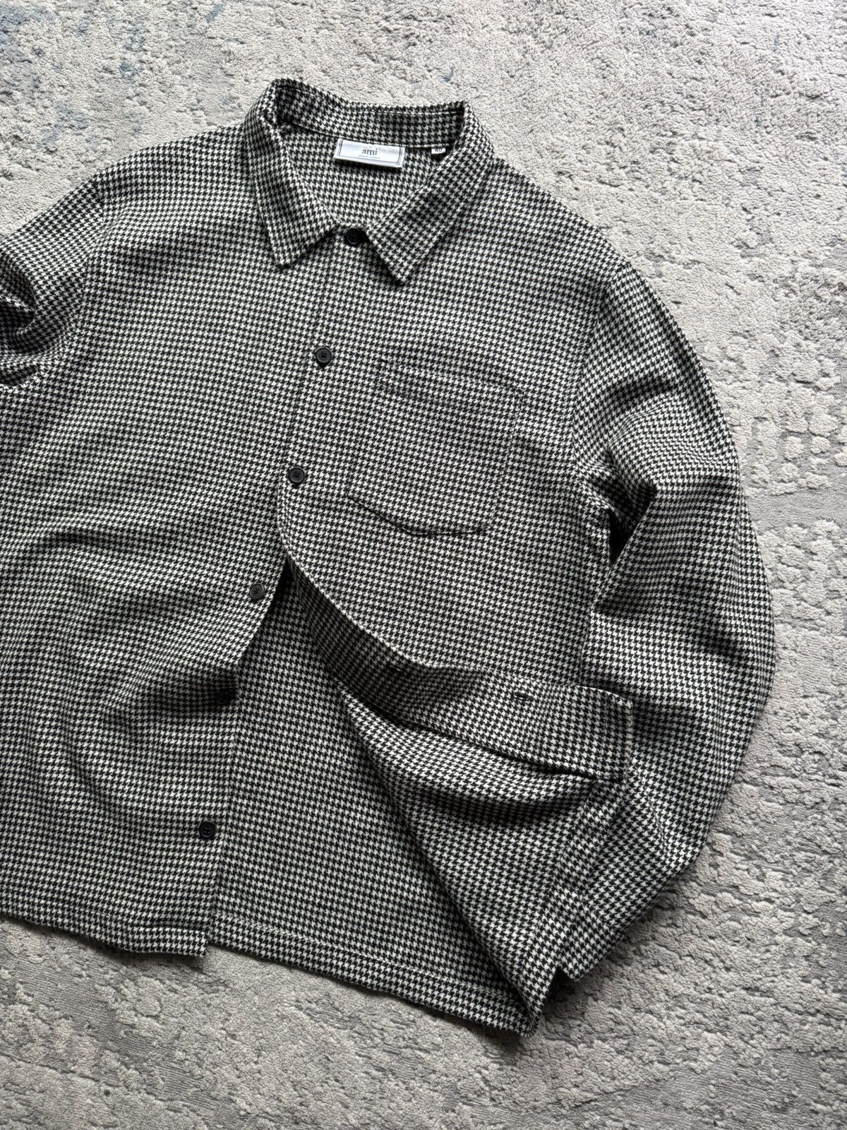 AMI Ami Houndstooth overshirt Size M/L Size US M / EU 48-50 / 2 - 2 Thumbnail