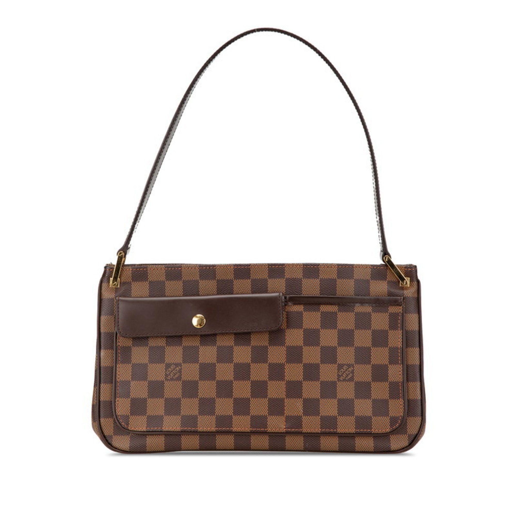 Louis Vuitton Damier Auburn Shoulder Bag N51129 Brown Pvc Leather Women's Louis Vuitton