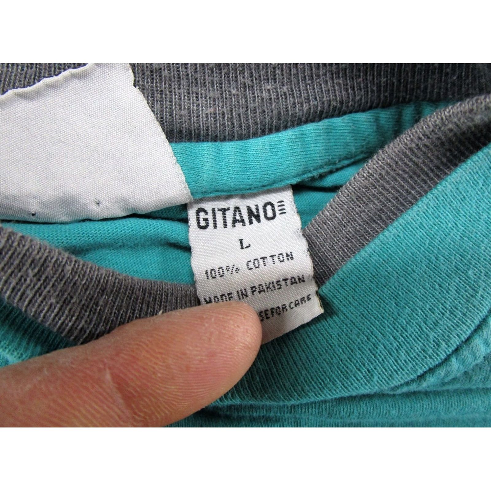 Vintage VINTAGE Gitano Sport T-Shirt Men 90s Blue Double Collar Short Sleeve L Shirt 90s Mens Size US L / EU 52-54 / 3 - 4 Thumbnail