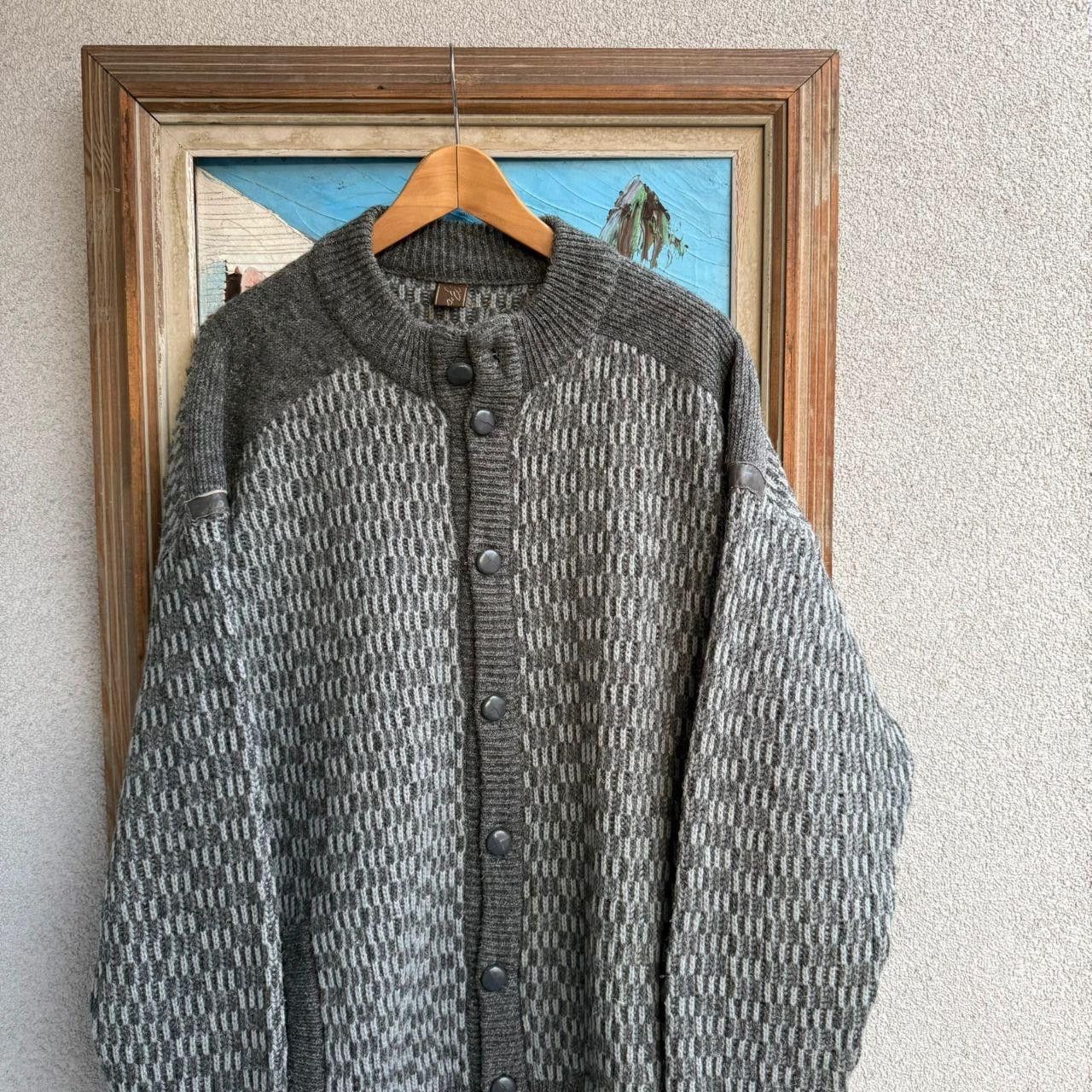 Vintage Vintage 90s Sweater Jumper Made of Wool Grey Size US L / EU 52-54 / 3 - 4 Thumbnail