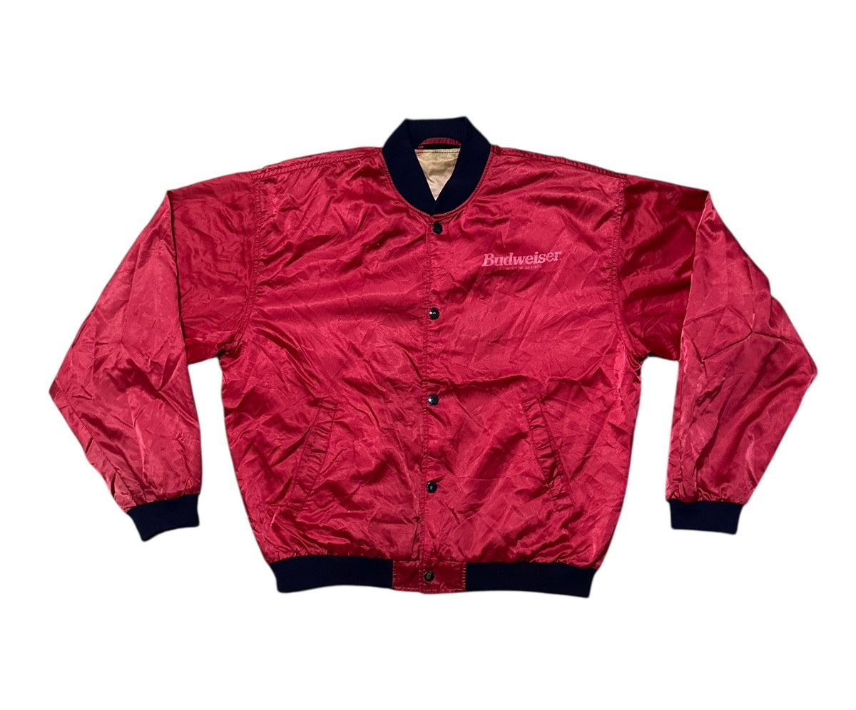 Budweiser × Vintage Vintage 90s Budweiser snap button jacket Size US L / EU 52-54 / 3 - 1 Thumbnail