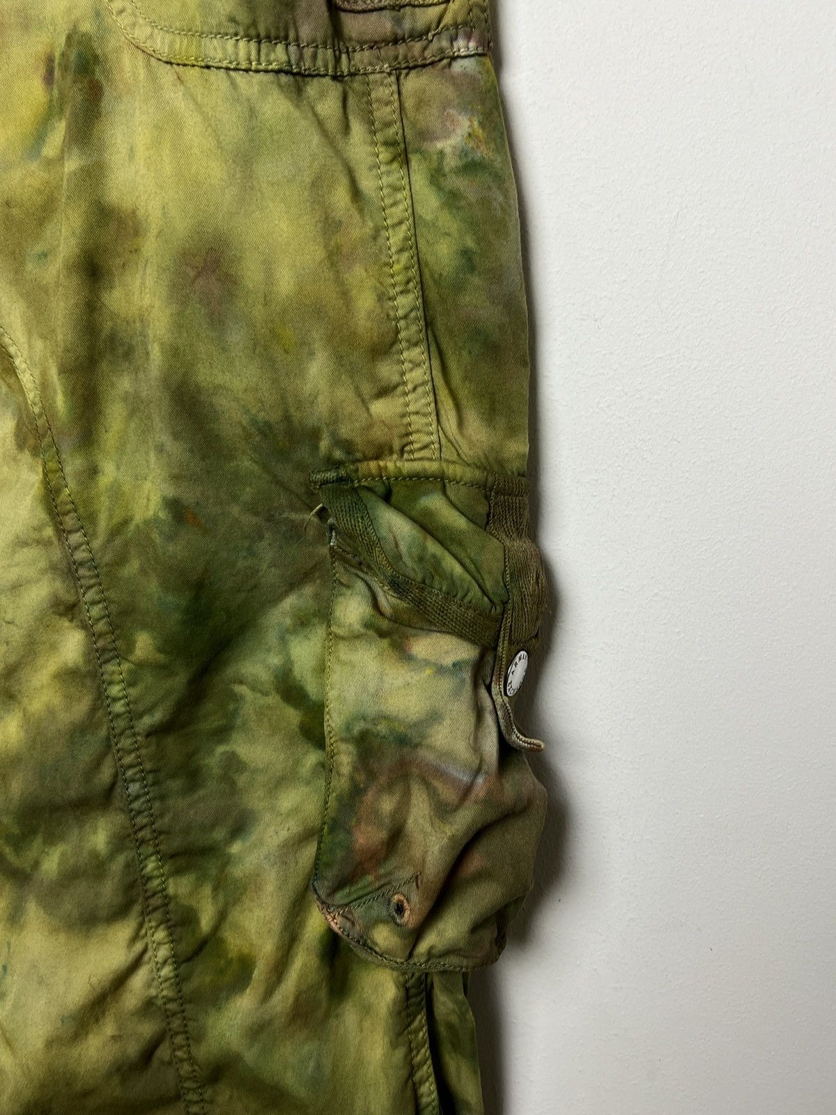 Giorgio Armani armani tie dye cargo camo multipocket army pants Size US 28 / EU 44 - 5 Thumbnail