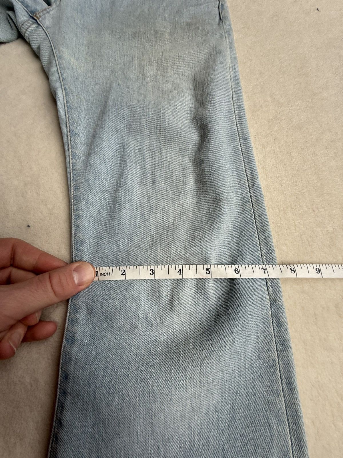Saint Laurent Paris SS14 Saint Laurent light wash denim jeans Hedi Slimane 31 Size US 31 - 11 Thumbnail
