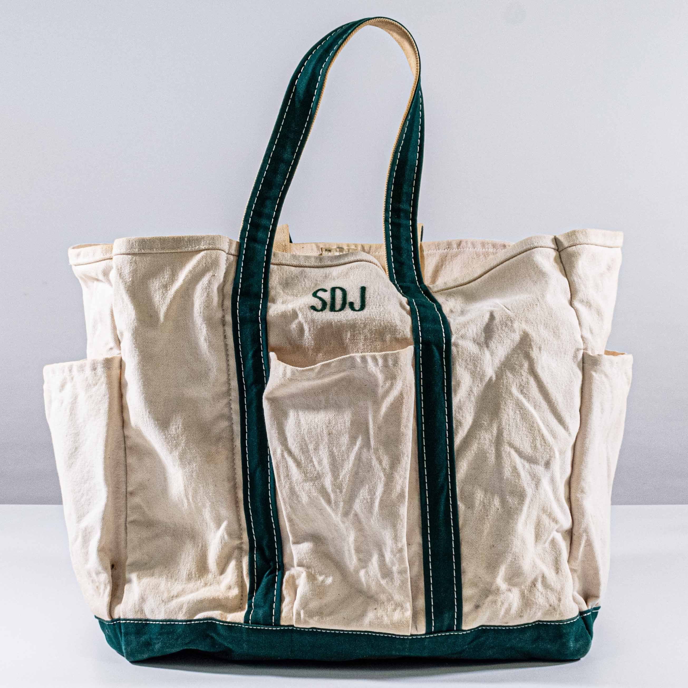 L.L. Bean LL Bean Canvas Garden Tote Bag Distressed Boat and Tote Size ONE SIZE - 1 Thumbnail