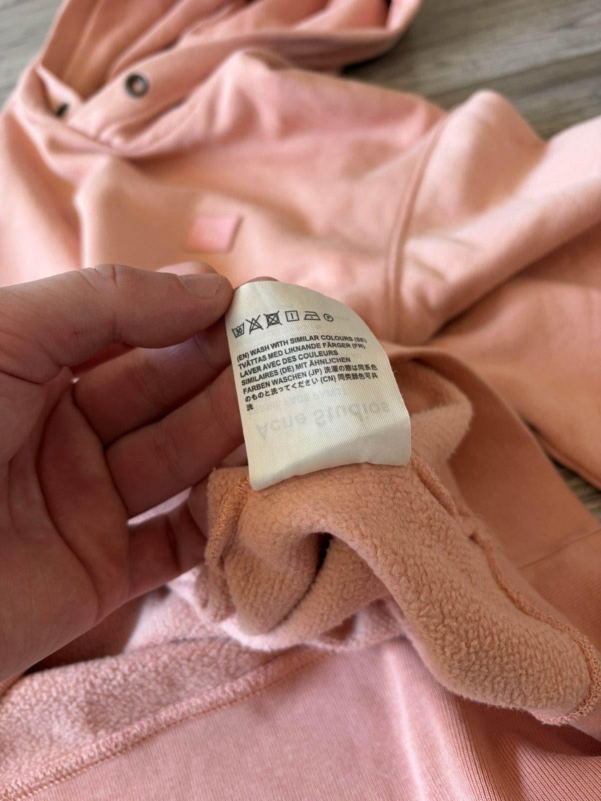 Acne Studios Acne Studios Ferris Face Hoodie - Pale Pink - Size S Size US S / EU 44-46 / 1 - 10 Thumbnail