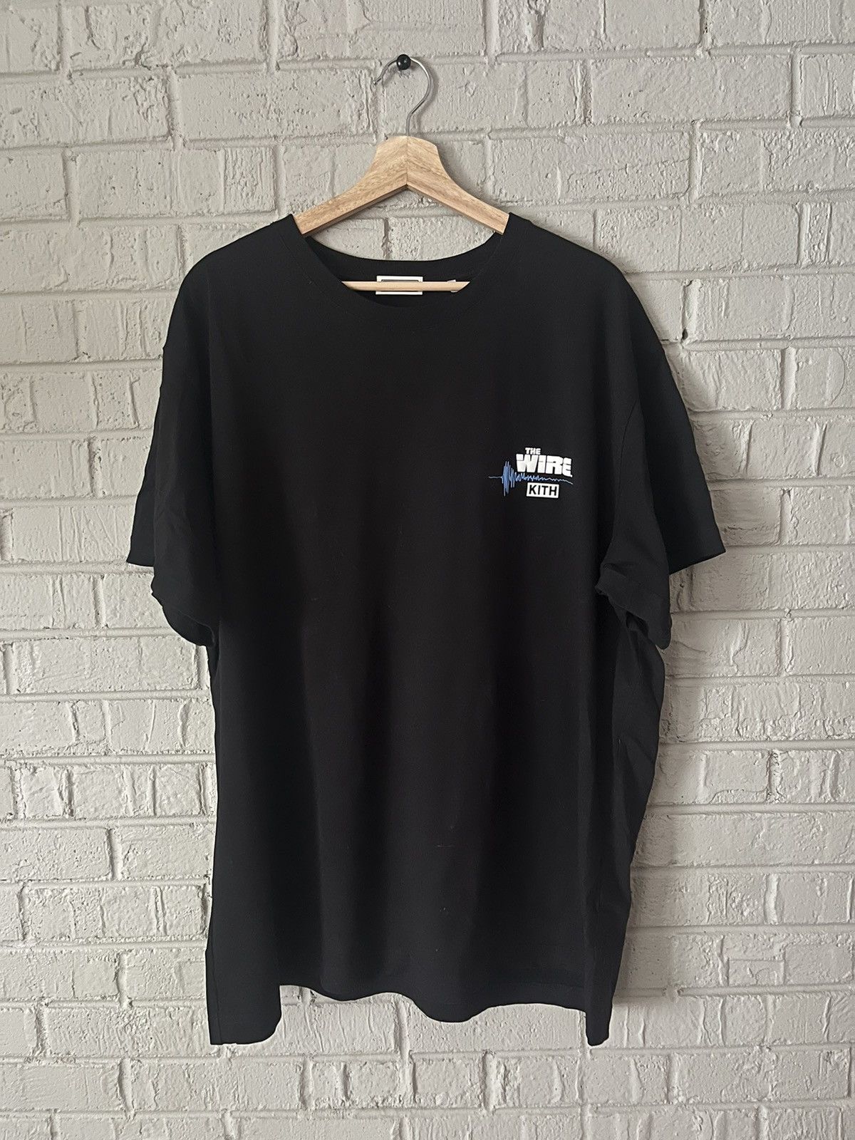 image of Kith X Hbo The Wire Soundwave Tee Black, Men's (Size 2XL)